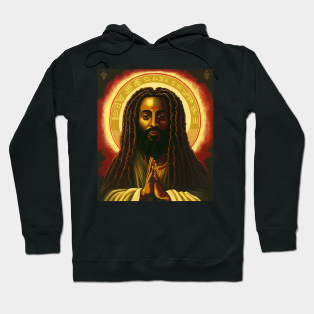 Afro African, Jesus Rasta Style, Jah Hoodie by logiamerch