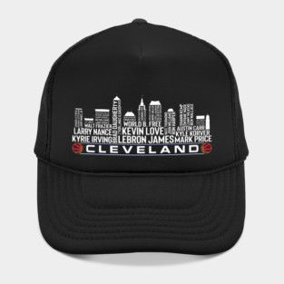Cleveland Basketball Team All Time Legends, Cleveland City Skyline Hat