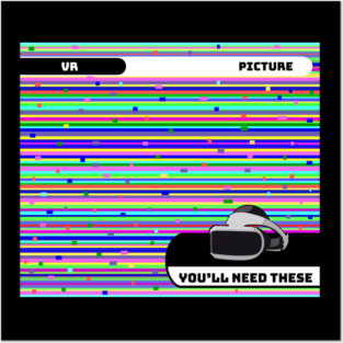 VR Virtual Reality Picture Colors Posters and Art