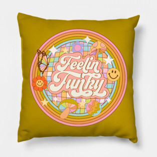 Feeling Funky - 70s retro Pillow
