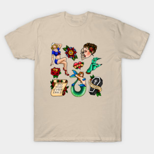 Traditional Flash Tattoo T-Shirt