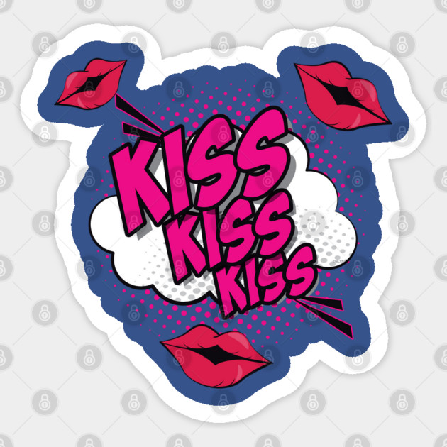Valentine Kisses Love Sticker by creative