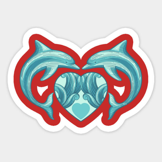 Dolphin Love Valentine & Love Magnet by creative