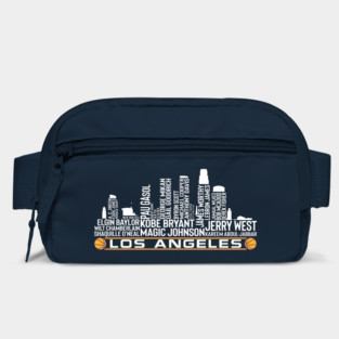 Los Angeles Basketball Team All Time Legends, Los Angeles City Skyline Bag