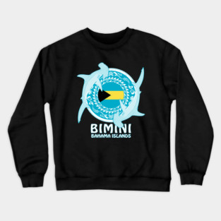 Hammerhead Shark Diving Bimini Crewneck Sweatshirt