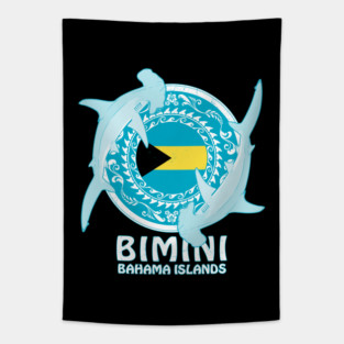 Hammerhead Shark Diving Bimini Tapestry