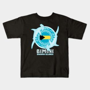 Hammerhead Shark Diving Bimini Kids T-Shirt