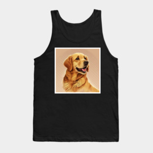 Golden Retriever Dog, Dog Lover Tank Top