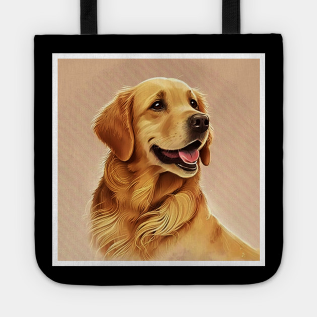 Golden Retriever Dog, Dog Lover Tote by logiamerch
