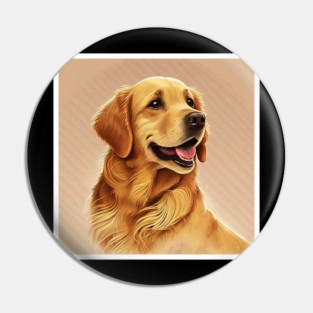 Golden Retriever Dog, Dog Lover Pin
