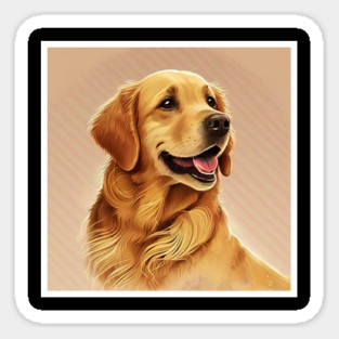 Golden Retriever Dog, Dog Lover Magnet