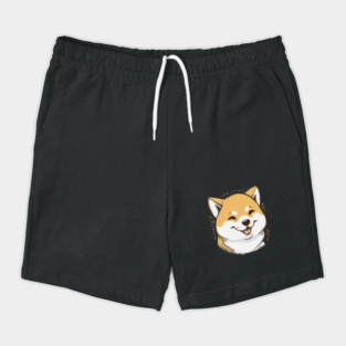 Cute Smiling Shiba Inu Dog, Dog Lover Shorts