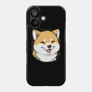 Cute Smiling Shiba Inu Dog, Dog Lover Phone Case