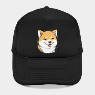Cute Smiling Shiba Inu Dog, Dog Lover Hat