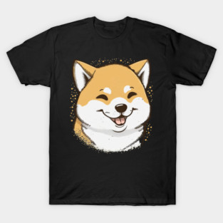 Cute Smiling Shiba Inu Dog, Dog Lover T-Shirt
