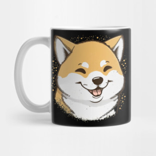 Cute Smiling Shiba Inu Dog, Dog Lover Mug