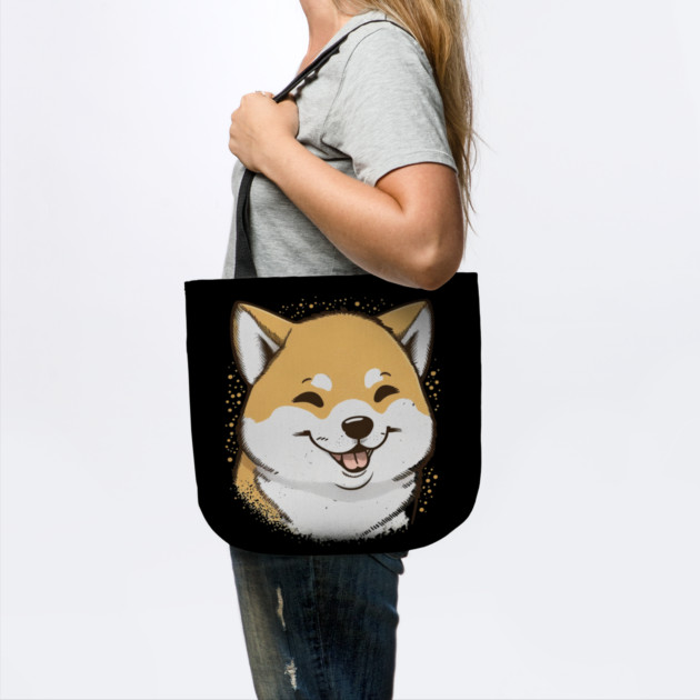 Cute Smiling Shiba Inu Dog, Dog Lover by logiamerch