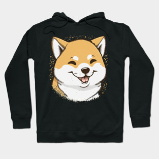 Cute Smiling Shiba Inu Dog, Dog Lover Hoodie