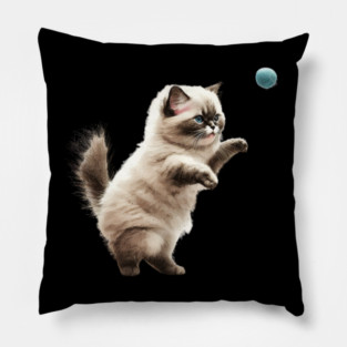 Cute Playful Kitten, Cat Lover Pillow