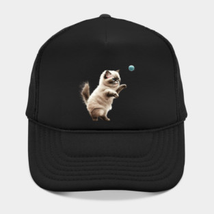Cute Playful Kitten, Cat Lover Hat