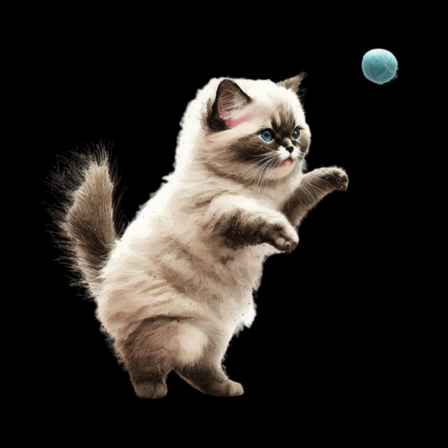 Cute Playful Kitten, Cat Lover by logiamerch