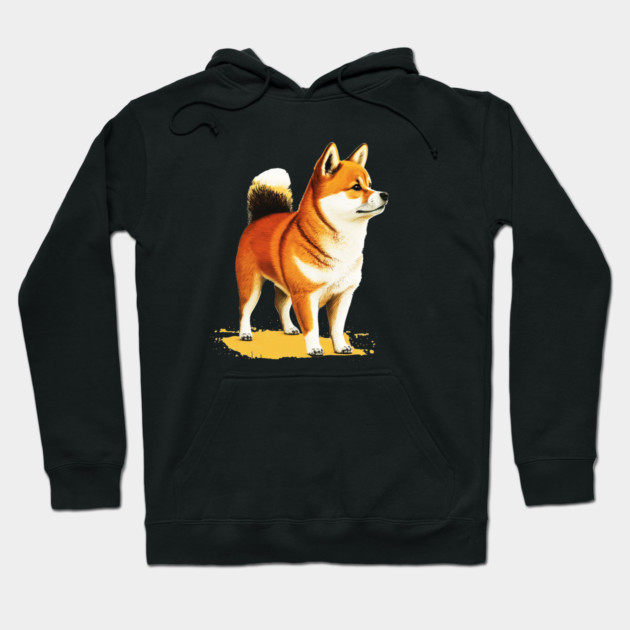 Shiba Inu Dog Illustration, Love Shiba Inu Dogs Hoodie by logiamerch