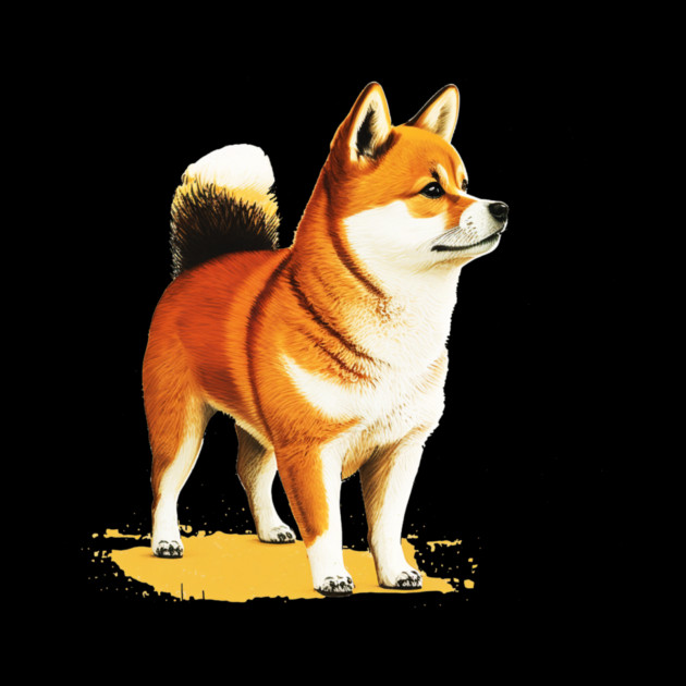 Shiba Inu Dog Illustration, Love Shiba Inu Dogs by logiamerch