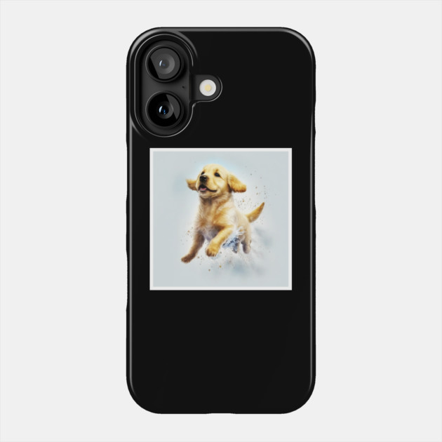 Golden Retriever Dog, Puppy Dog Phone Case by logiamerch