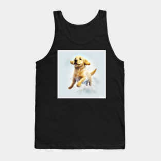 Golden Retriever Dog, Puppy Dog Tank Top