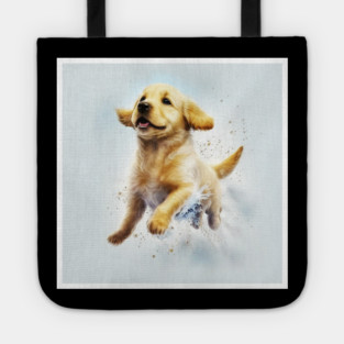 Golden Retriever Dog, Puppy Dog Tote