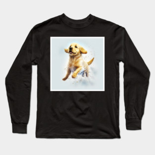 Golden Retriever Dog, Puppy Dog Long Sleeve T-Shirt