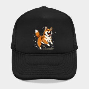 Playful Shiba Inu Dog, Dog Lover Hat