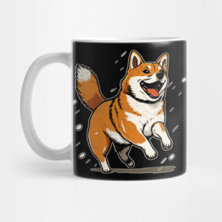 Playful Shiba Inu Dog, Dog Lover Mug