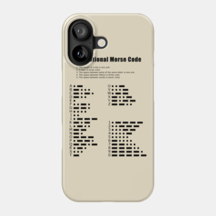 International Morse Code Phone Case