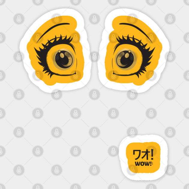 Anime Wow! Eyes Sticker by creative