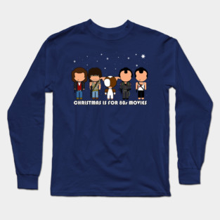 Christmas Is For 80s Movies - "Vector-Eds" Long Sleeve T-Shirt