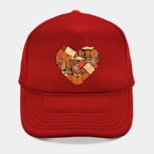 Book Lover Heart of Books Hat
