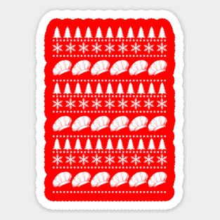Funny Chef Hats Ugly Christmas Jumper Sticker