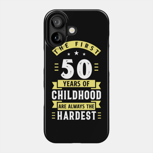 50 Years of Childhood Phone Case by The WYLD Tribe