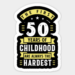 50 Years of Childhood Sticker