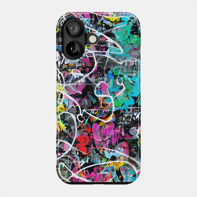 Graffiti Style Pattern Phone Case by The WYLD Tribe