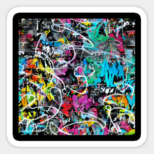 Graffiti Style Pattern Magnet