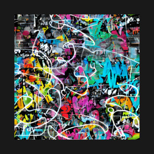 Graffiti Style Pattern T-Shirt