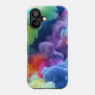 Abstract Cotton Candy Clouds Phone Case