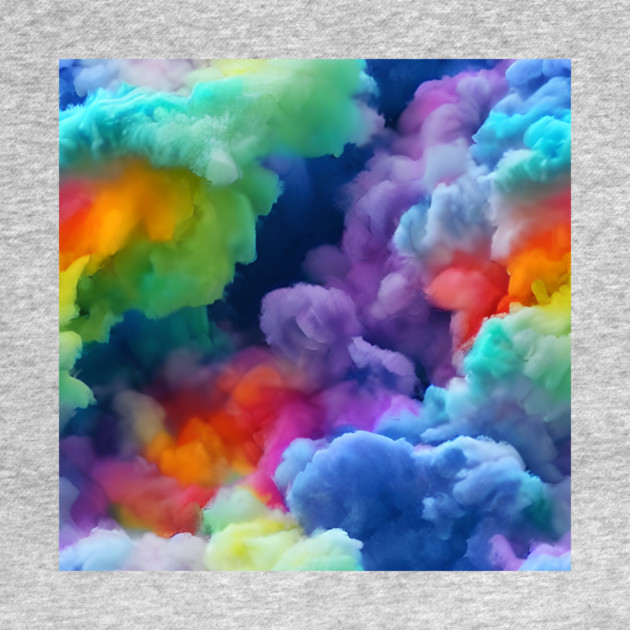 Abstract Cotton Candy Clouds by The WYLD Tribe
