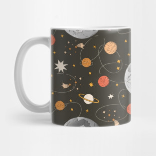 Outer Space Universe Astronomy Pattern Mug