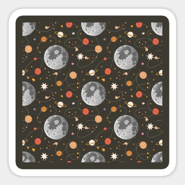 Outer Space Universe Astronomy Pattern Magnet by The WYLD Tribe