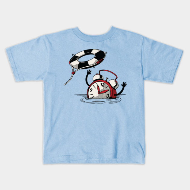 Saving Time Kids T-Shirt by Cosmo Gazoo