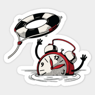 Saving Time Sticker