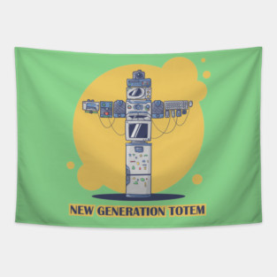 New Generation Totem Tapestry
